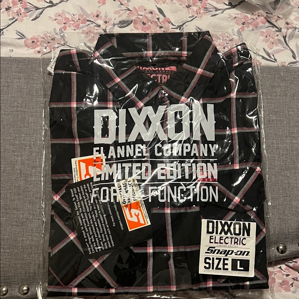 DIXXON Black and Pink Plaid Men's Shirt